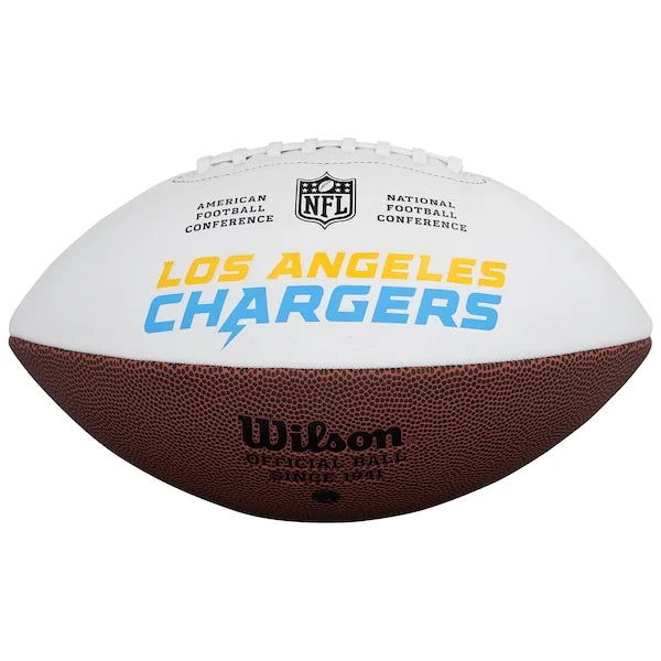 Omarion Hampton Signed Chargers Wilson Football | Authenticated