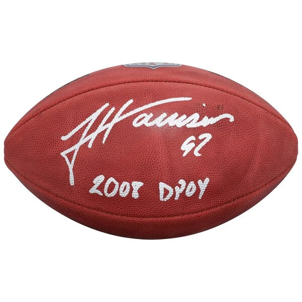 James Harrison Signed Steelers Football | 2008 DPOY Inscription