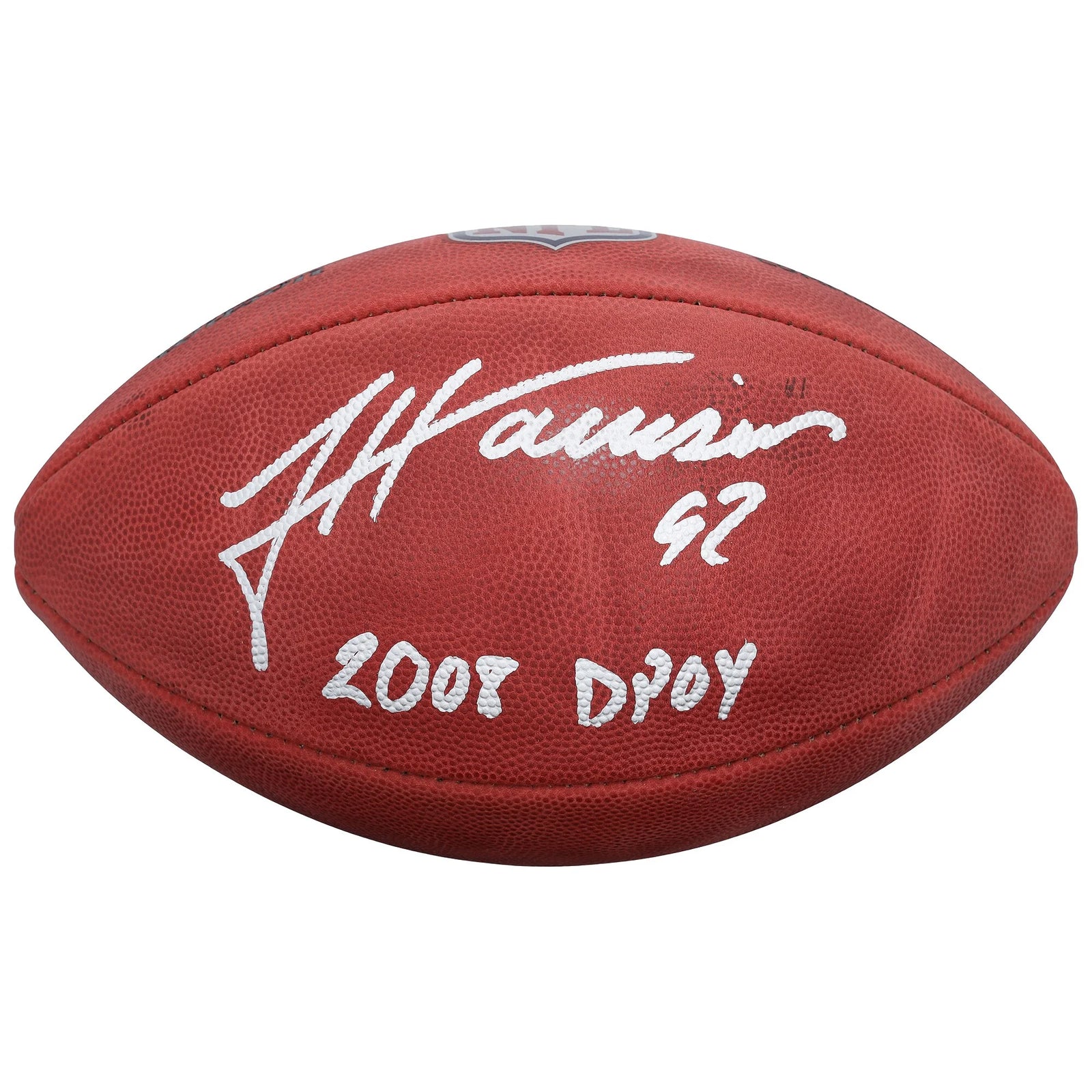 James Harrison Signed Steelers Football | 2008 DPOY Inscription