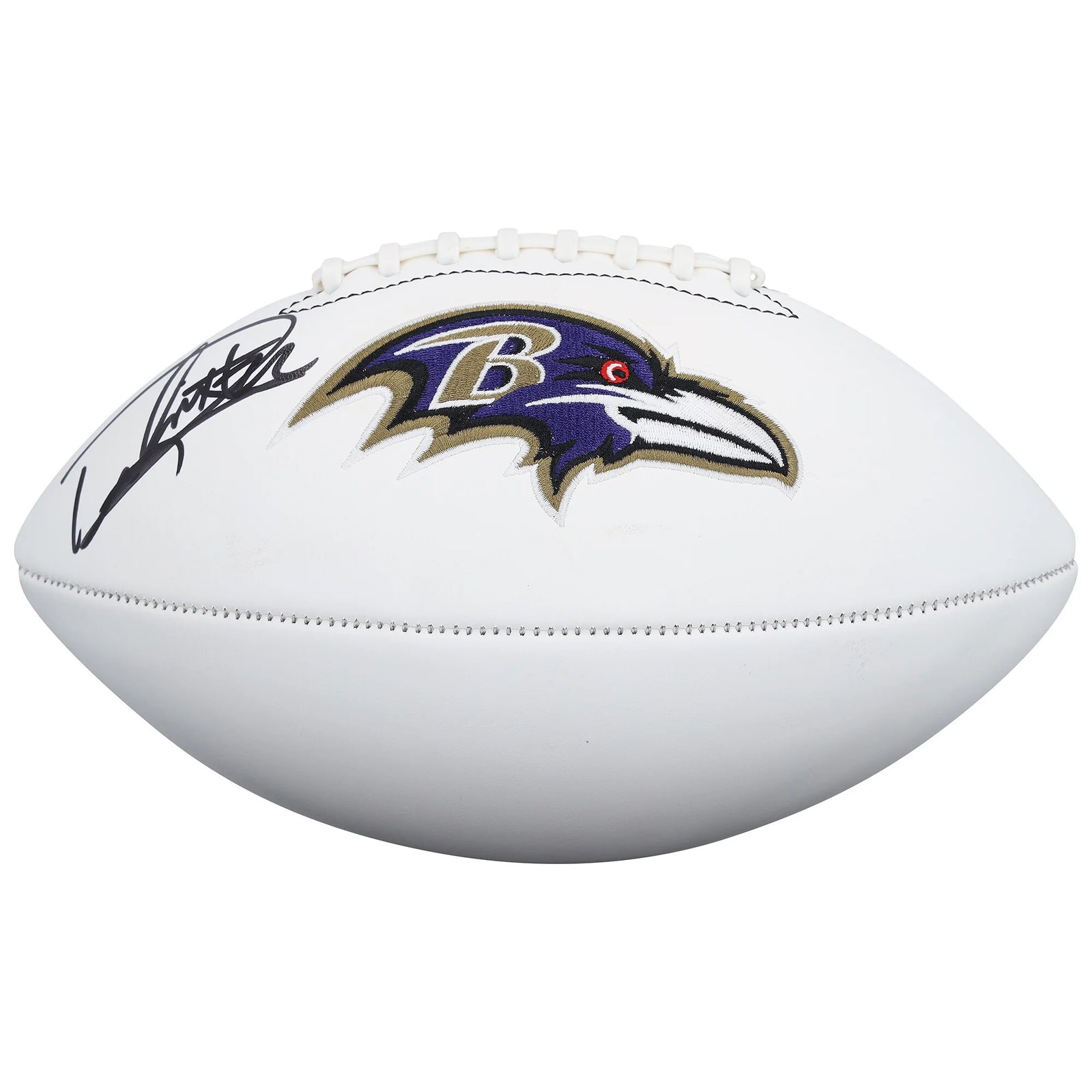 Derrick Henry Signed Ravens Football | Rawlings White Panel