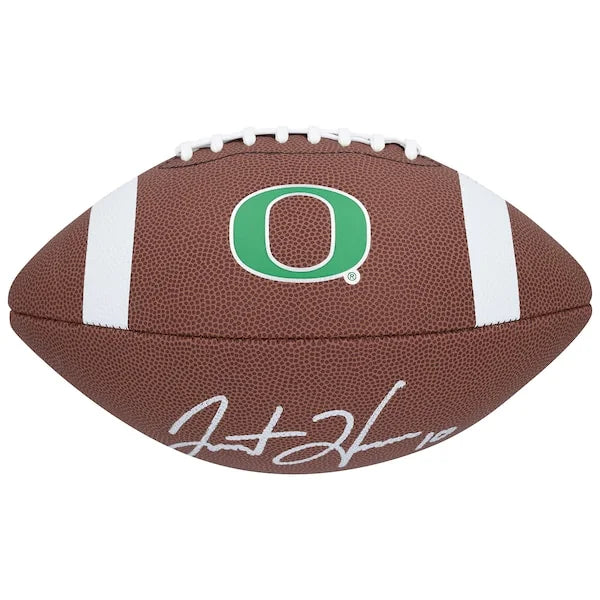 Justin Herbert Signed Oregon Ducks Nike Football | Authenticated