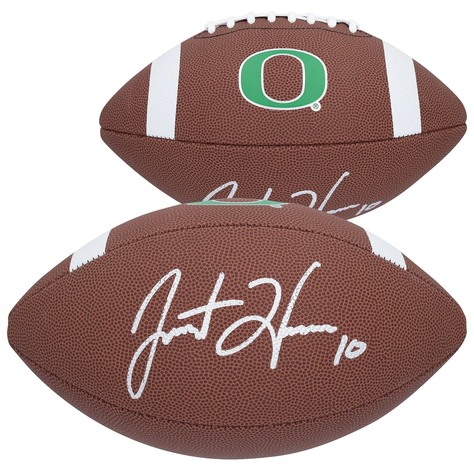 Justin Herbert Signed Oregon Ducks Nike Football | Authenticated