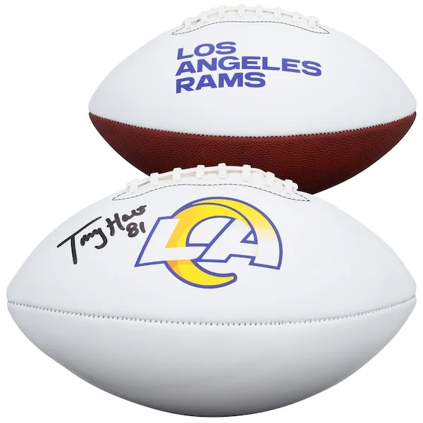 Torry Holt Signed Los Angeles Rams Football | White Panel