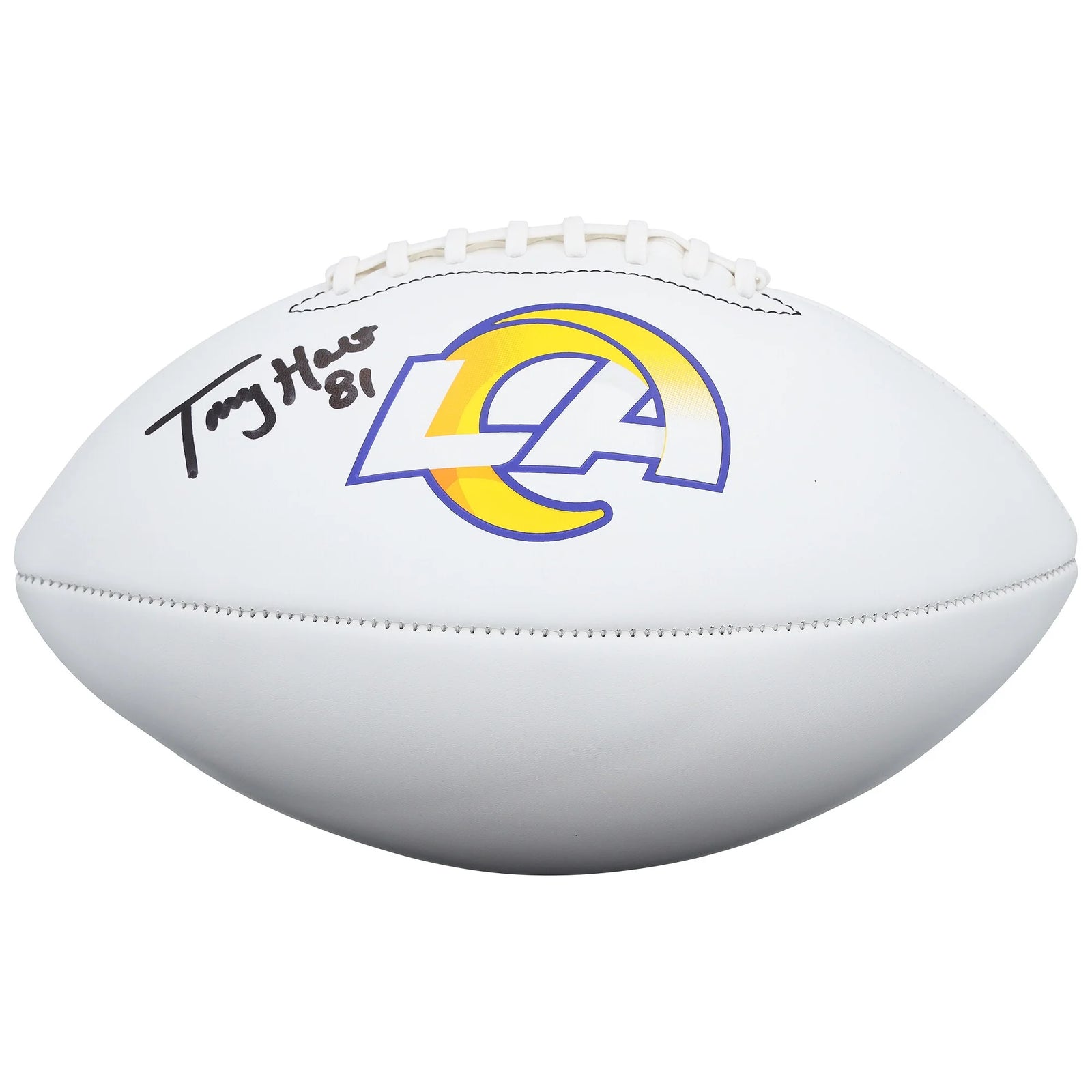 Torry Holt Signed Los Angeles Rams Football | White Panel