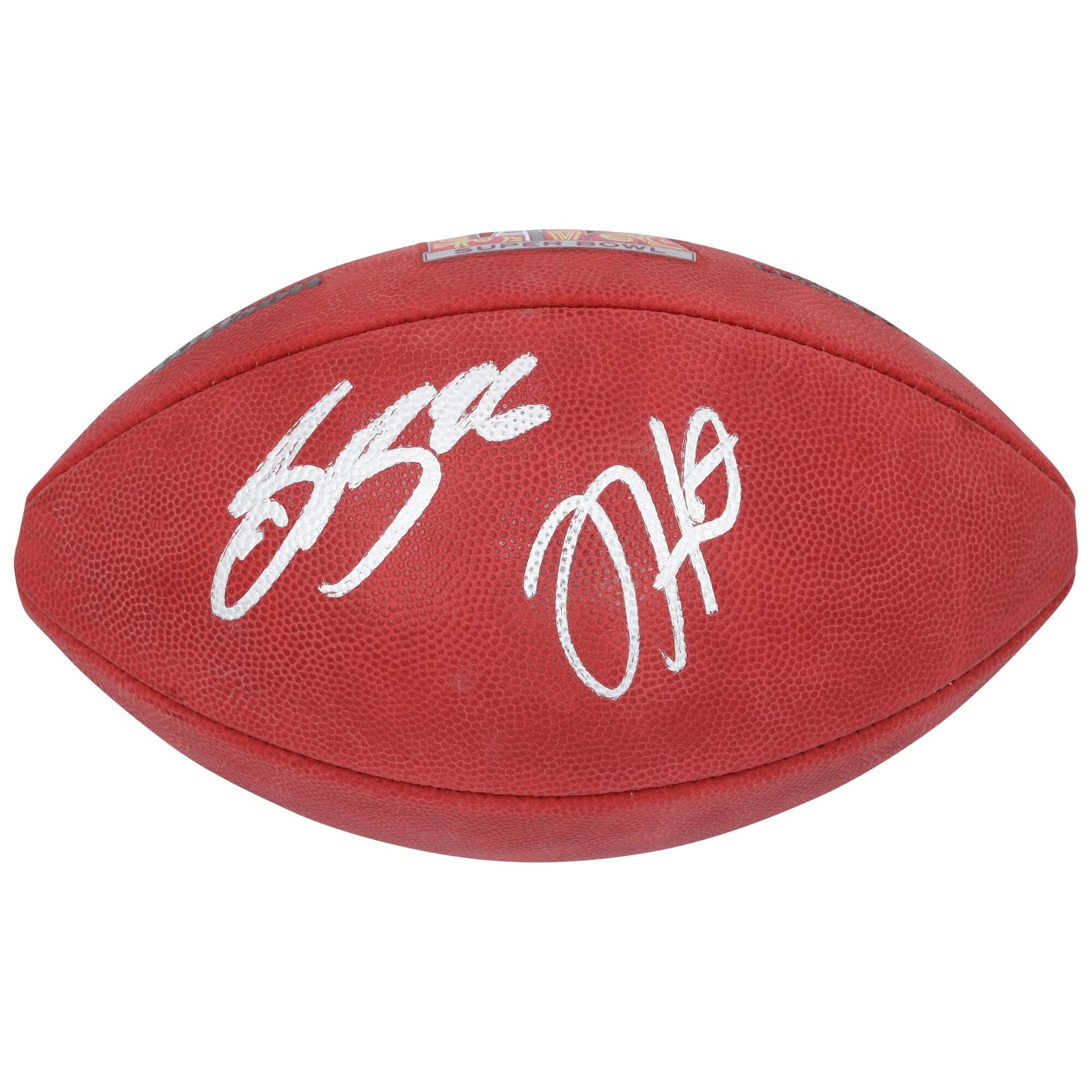 Jalen Hurts & Saquon Barkley Signed Super Bowl LIX Eagles Football | Authenticated