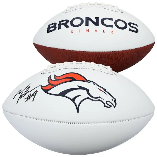 Talanoa Hufanga Signed Denver Broncos Football | Franklin White Panel