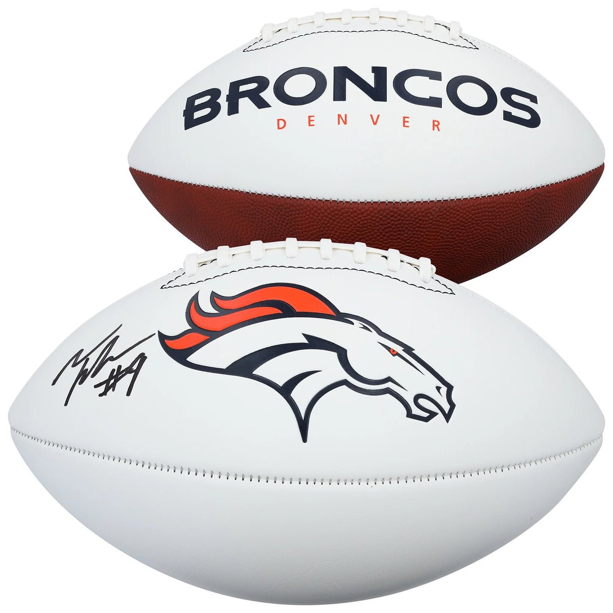 Talanoa Hufanga Signed Denver Broncos Football | Franklin White Panel