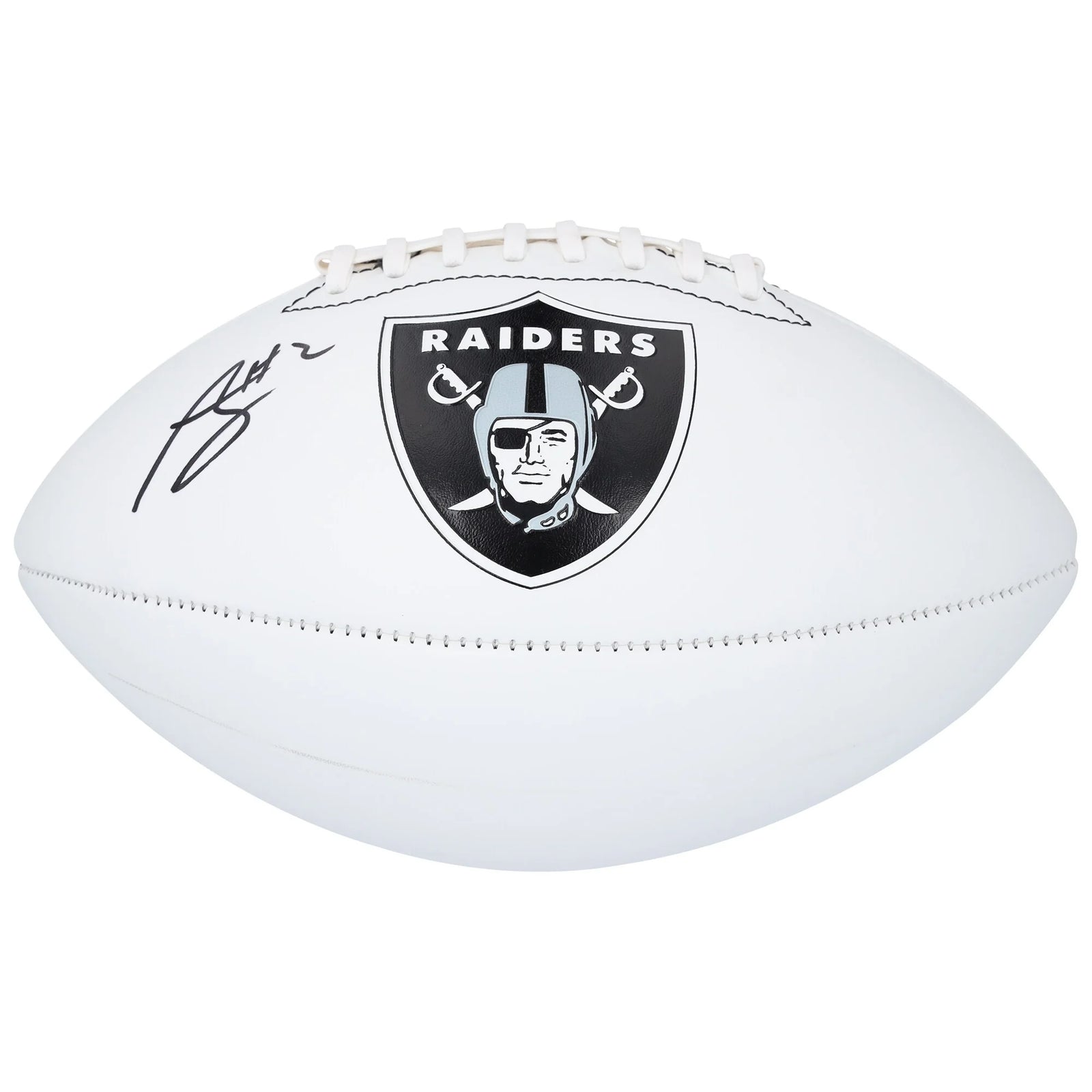 Ashton Jeanty Signed Raiders Football | Franklin White Panel