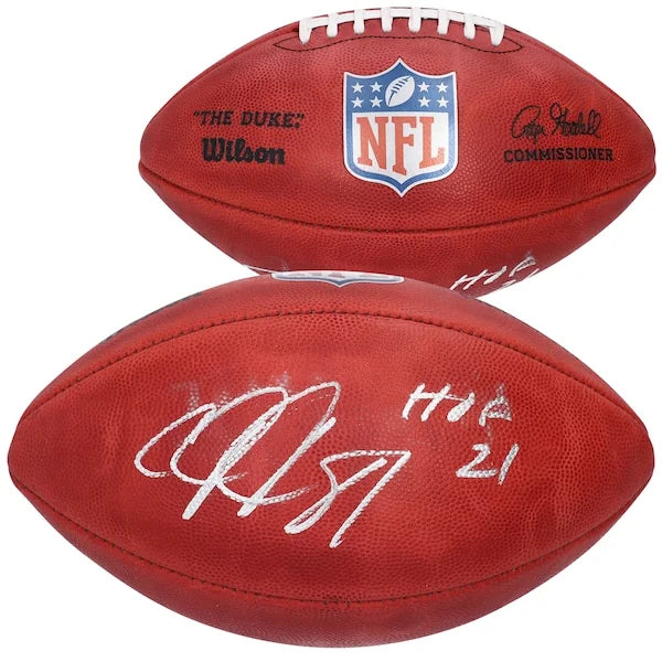 Calvin Johnson Signed Lions Football | HOF 2021 Inscription