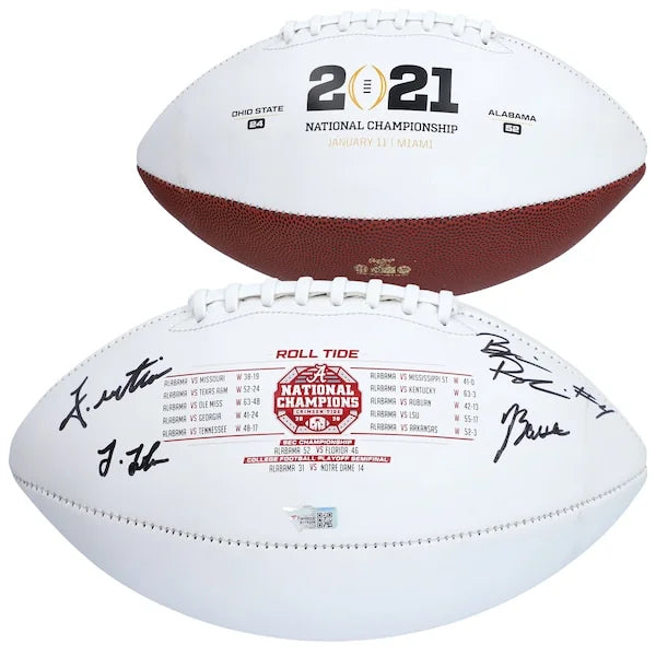 Josh Jobe, John Metchie, Brian Robinson & Jordan Battle Signed Alabama Football | 2020 Nat