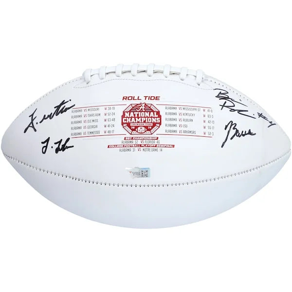 Josh Jobe, John Metchie, Brian Robinson & Jordan Battle Signed Alabama Football | 2020 Nat