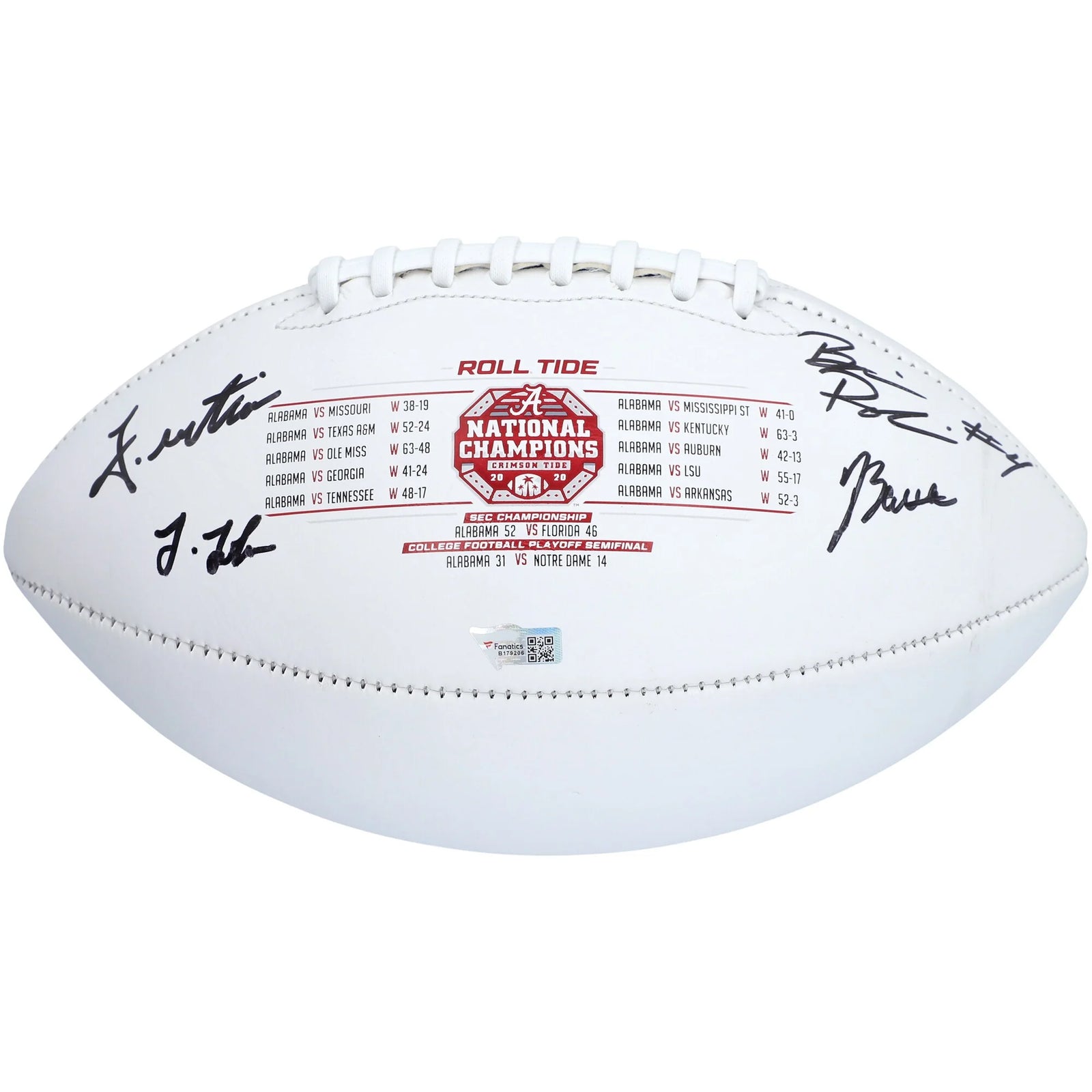 Josh Jobe, John Metchie, Brian Robinson & Jordan Battle Signed Alabama Football | 2020 Nat