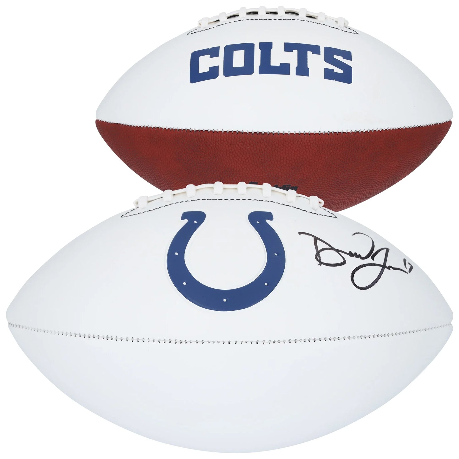 Daniel Jones Signed Colts Franklin Football | Authenticated