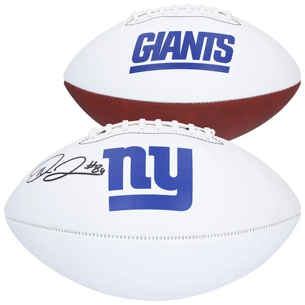 Theo Johnson Signed Giants Football | Franklin White Panel
