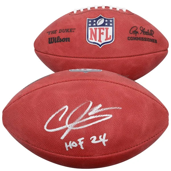 Andre Johnson Signed Houston Texans Football | HOF 2024 Inscription