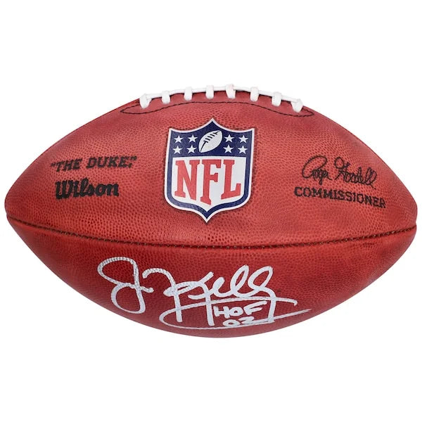 Jim Kelly Signed Buffalo Bills Football | HOF 02 Inscription