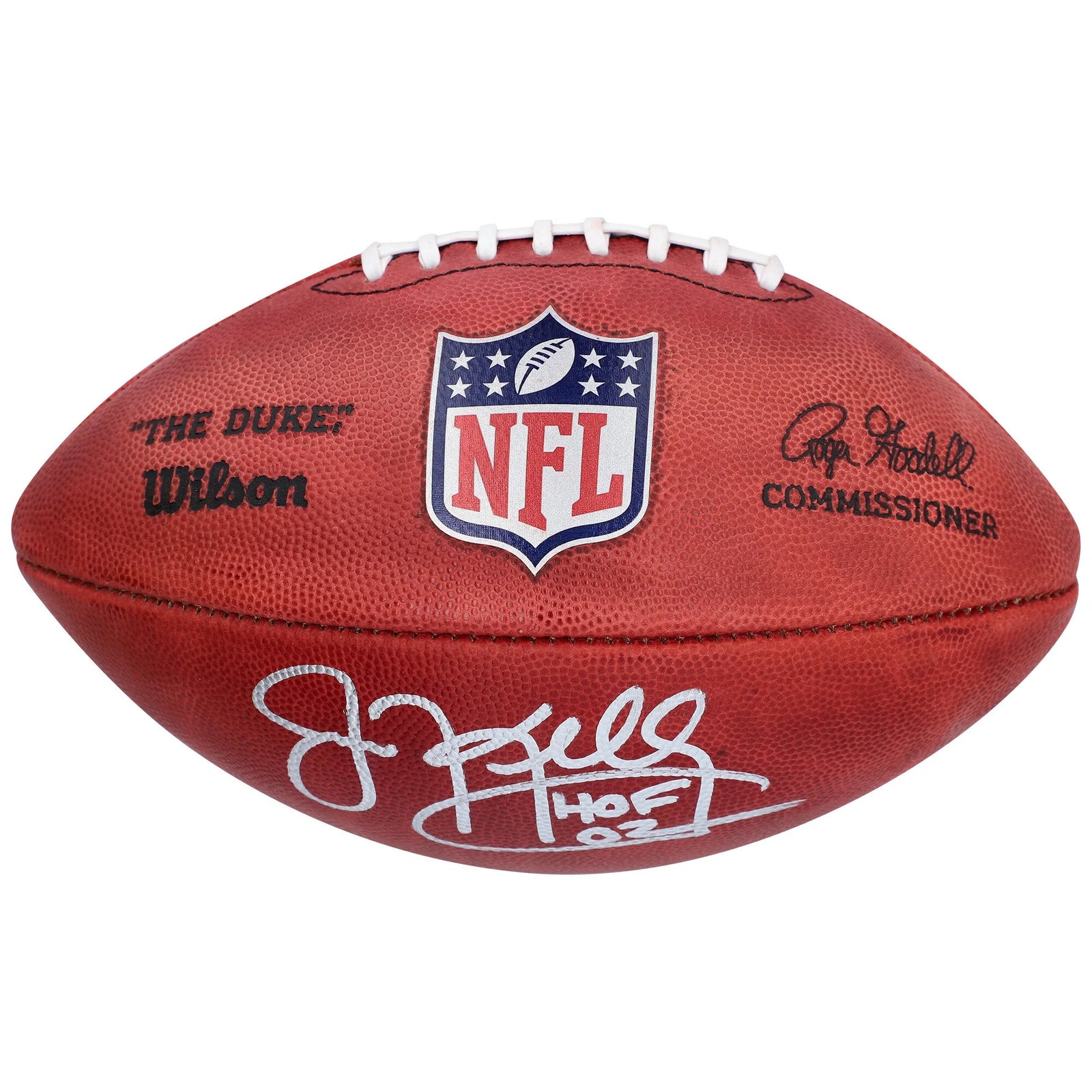 Jim Kelly Signed Buffalo Bills Football | HOF 02 Inscription