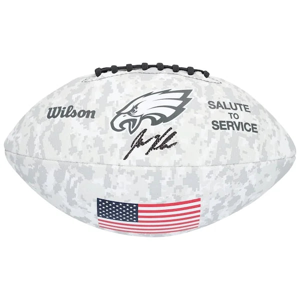 Jason Kelce Signed Eagles 2024 Salute To Service Football | Authenticated