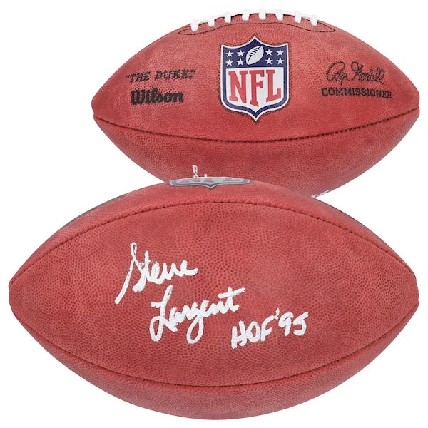 Steve Largent Signed Seattle Seahawks Pro Football | HOF 95 Inscription