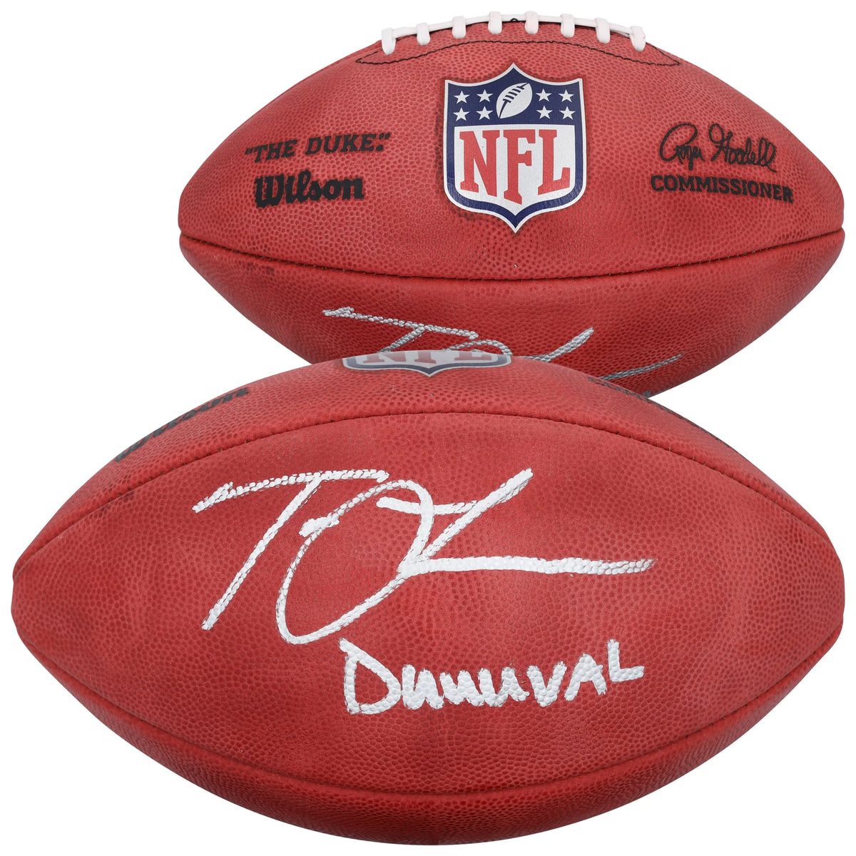 Trevor Lawrence Signed Jaguars Football | Duuuval Inscription | WFTBLLA0111