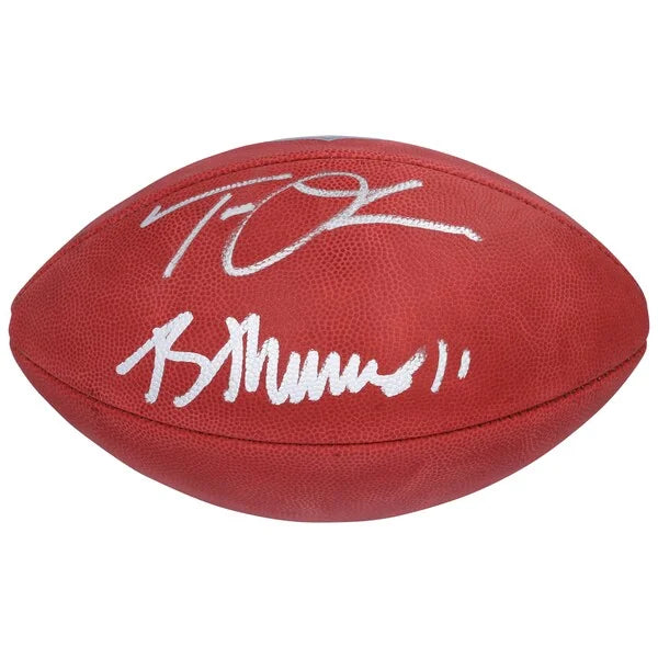 Trevor Lawrence and Brian Thomas Jr. Signed Jaguars Football | Authenticated