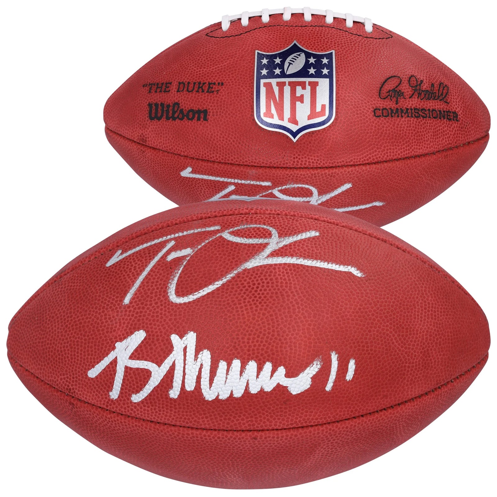 Trevor Lawrence and Brian Thomas Jr. Signed Jaguars Football | Authenticated