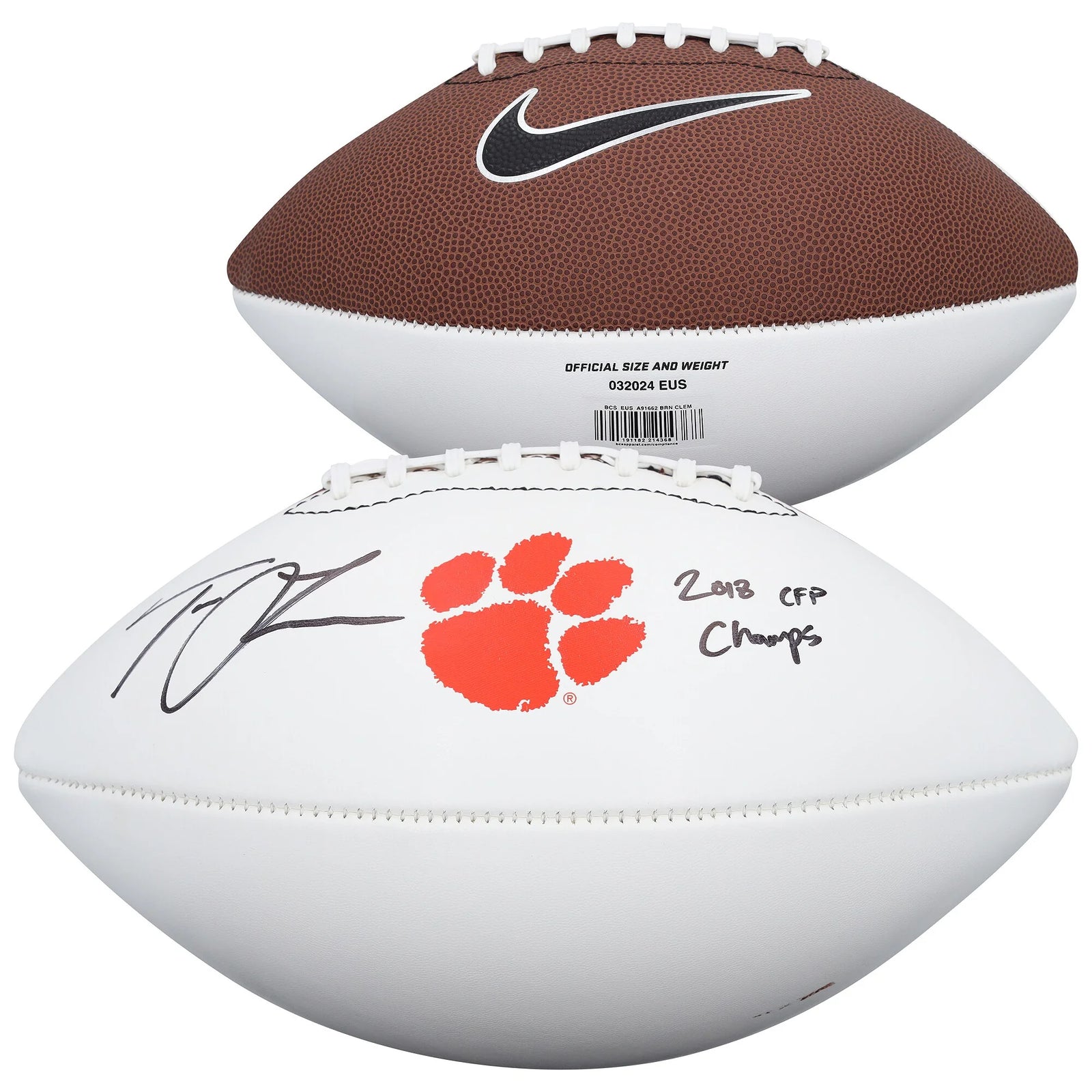 Trevor Lawrence Signed Clemson Tigers Football | 2018 CFP Champions