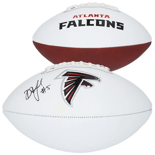 Drake London Signed Falcons Football | Franklin White Panel