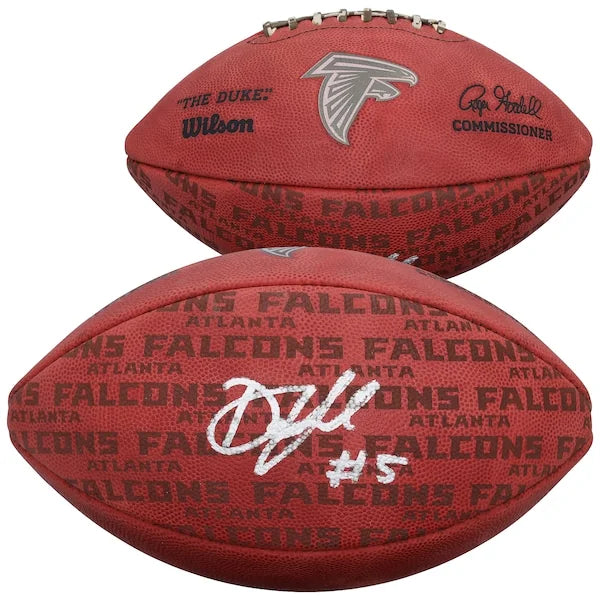 Drake London Signed Duke Showcase Football | Atlanta Falcons