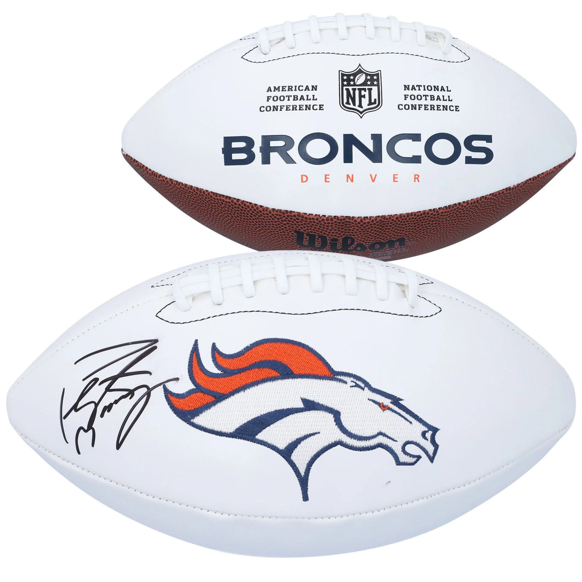 Peyton Manning Signed Denver Broncos Wilson Football | Authenticated | WFTBLMA0219