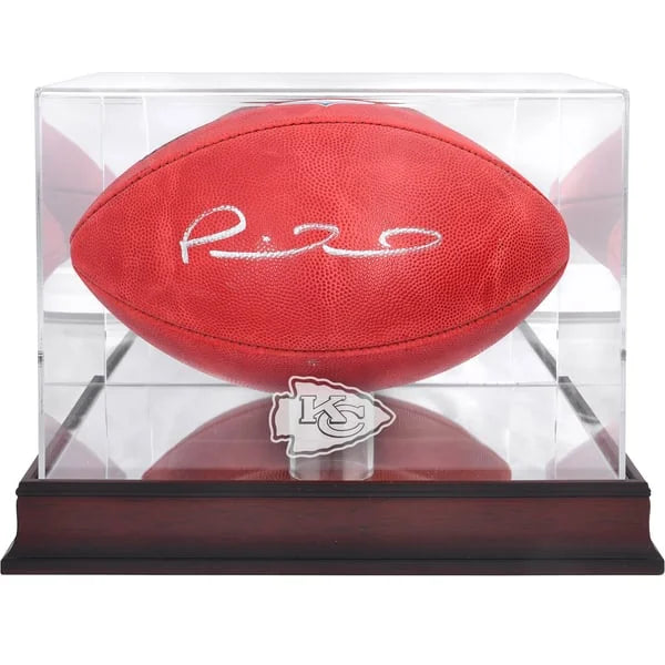 Patrick Mahomes Signed Chiefs Football | Display Case | WFTBLMA0241