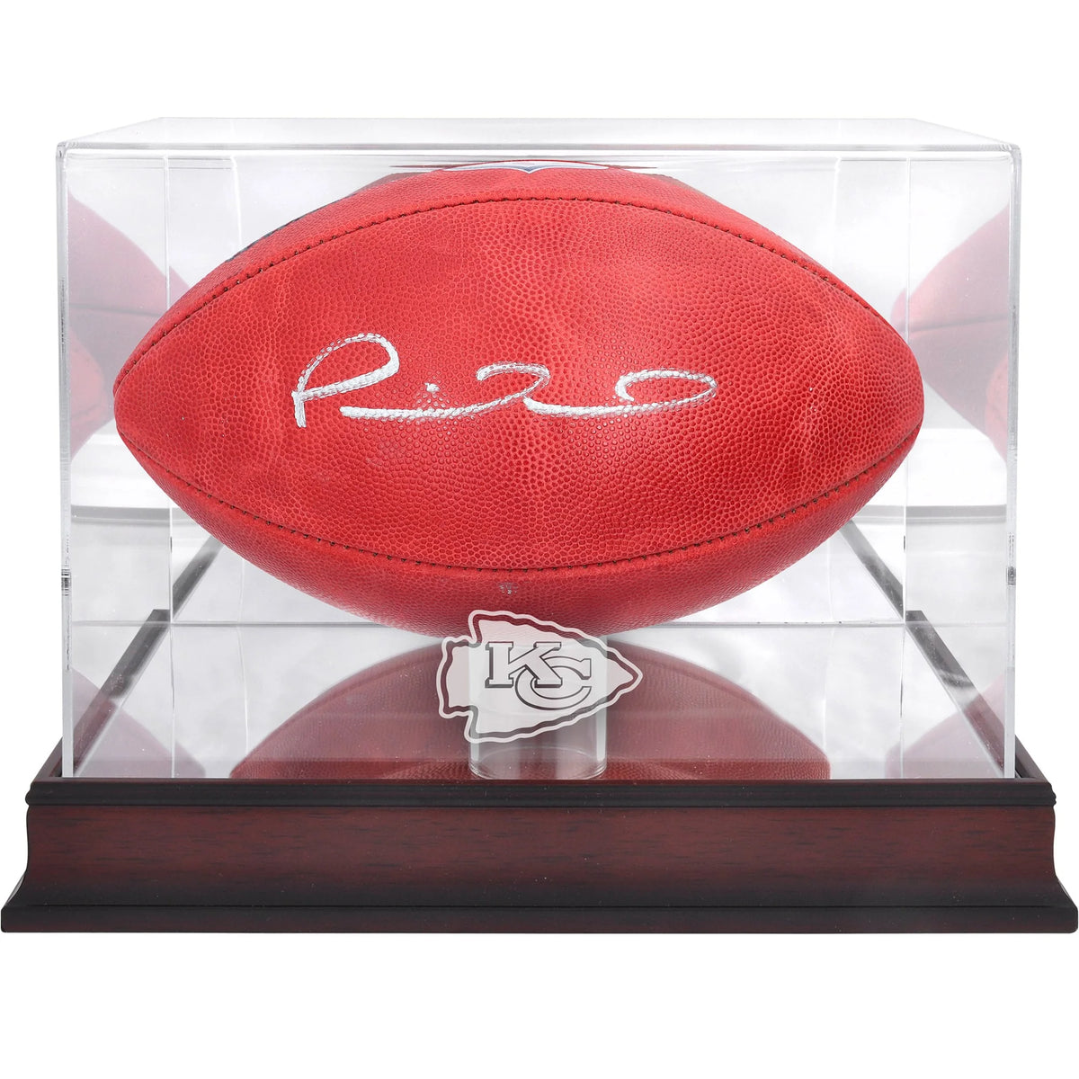 Patrick Mahomes Signed Chiefs Football | Display Case | WFTBLMA0241