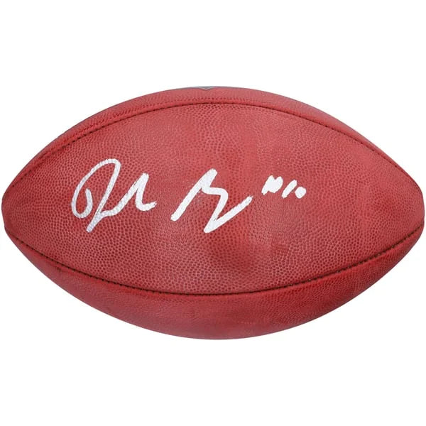 Drake Maye Signed Patriots Wilson Duke Football | Authenticated | WFTBLMA0291