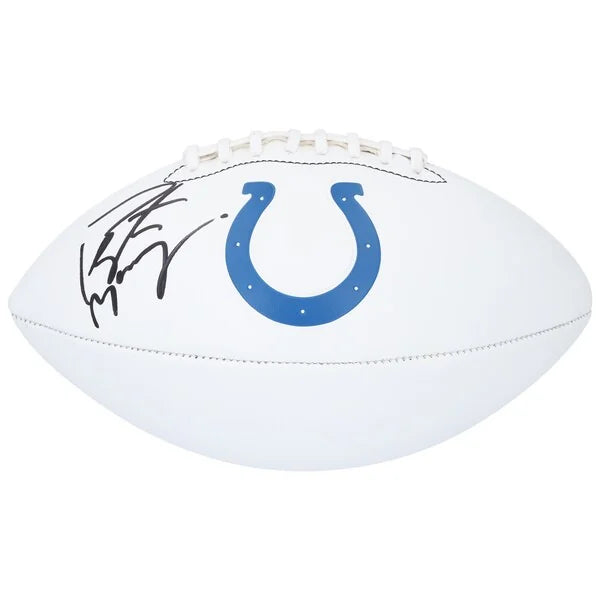 Peyton Manning Signed Indianapolis Colts Football | White Panel