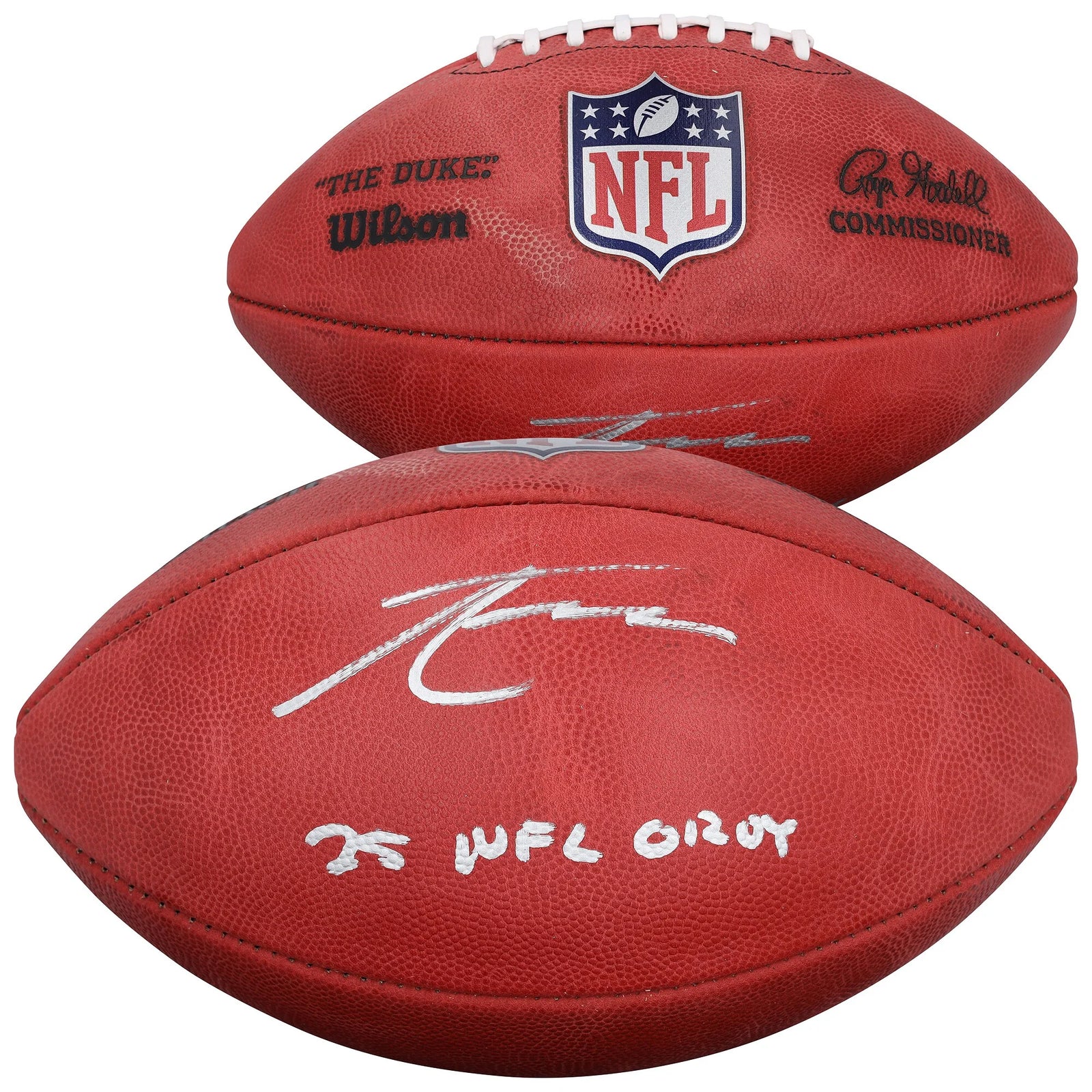 Tetairoa McMillan Signed Panthers Football | 2025 NFL OROY Inscription