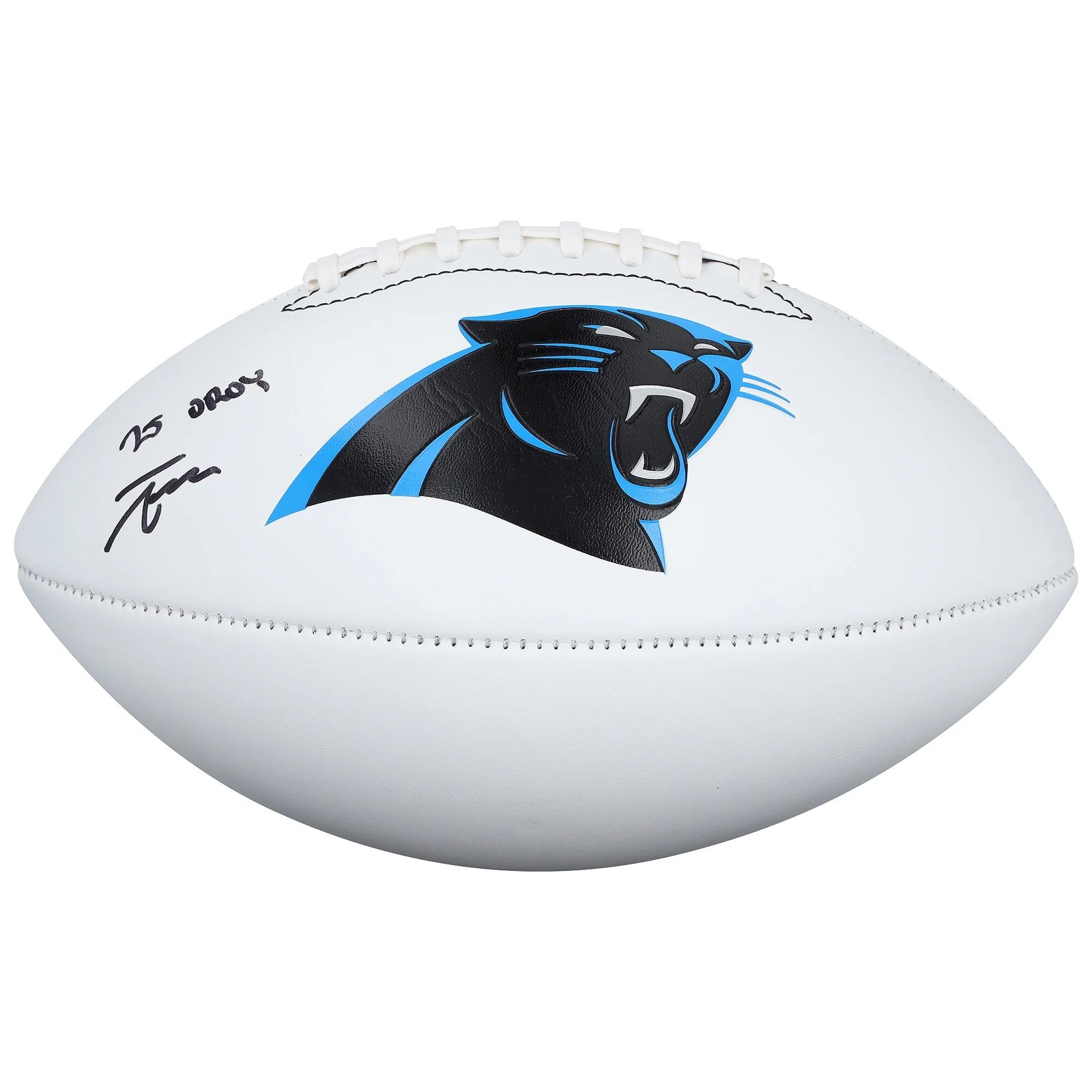 Tetairoa McMillan Signed Panthers Football | 2025 OROY Inscription