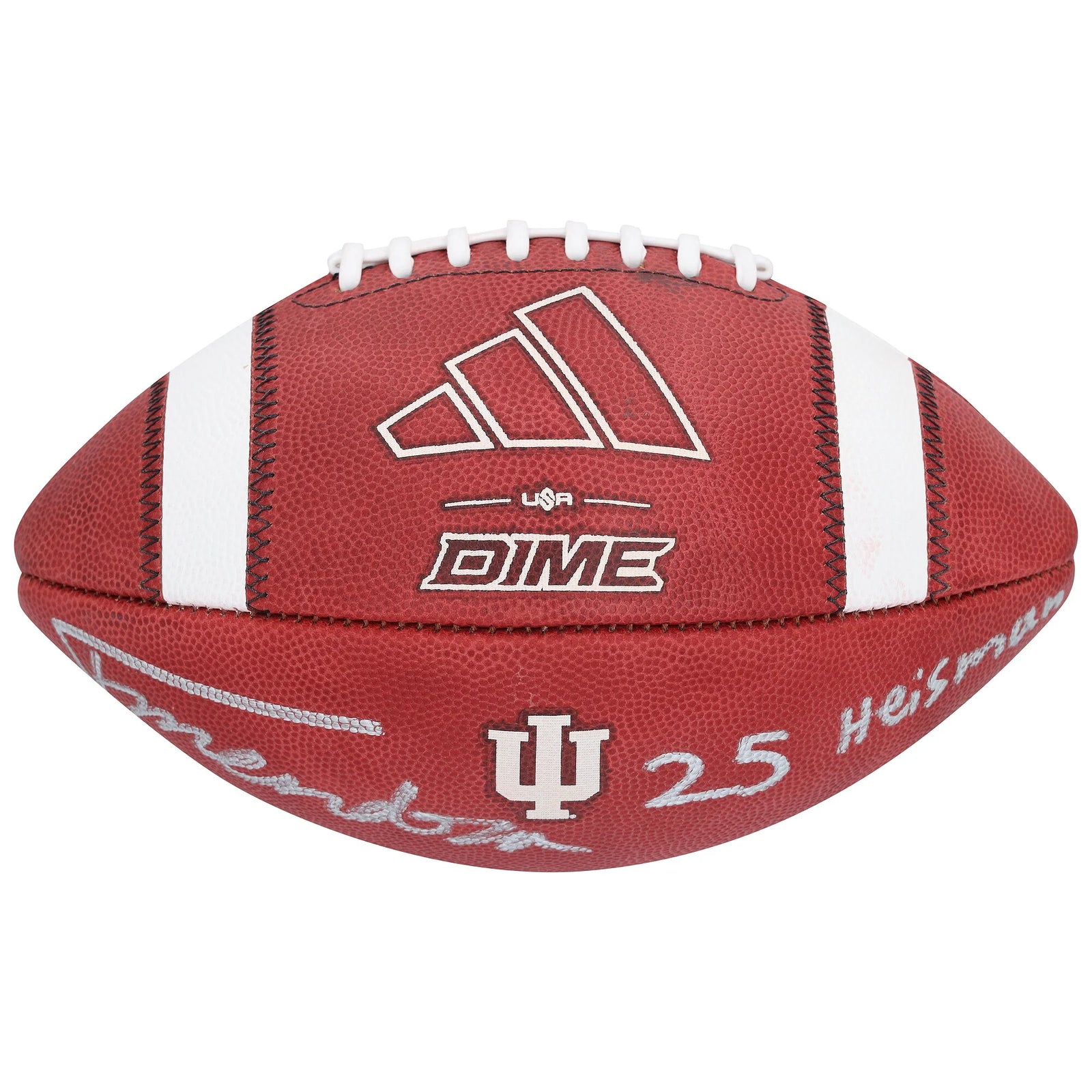 Fernando Mendoza Signed Adidas Football | 2025 Heisman Inscription