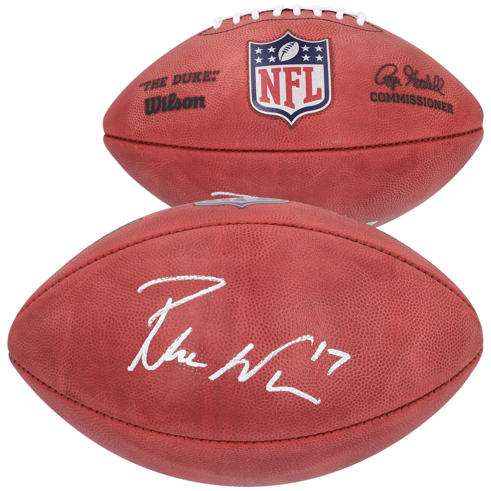 Puka Nacua Signed Rams Football | Duke Full Color