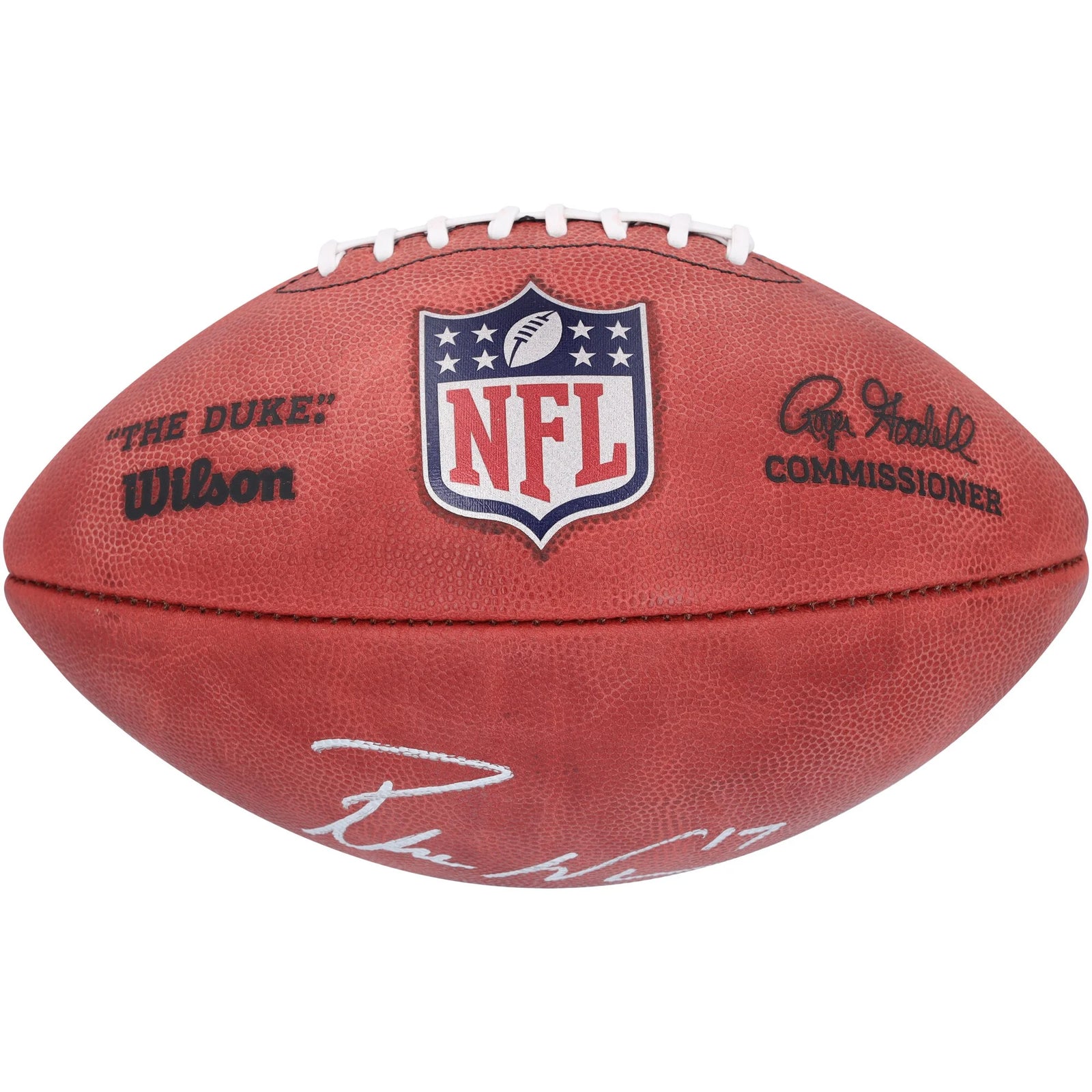 Puka Nacua Signed Rams Football | Duke Full Color