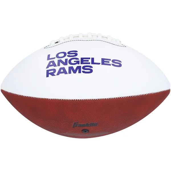 Puka Nacua Signed Rams Football | Franklin White Panel