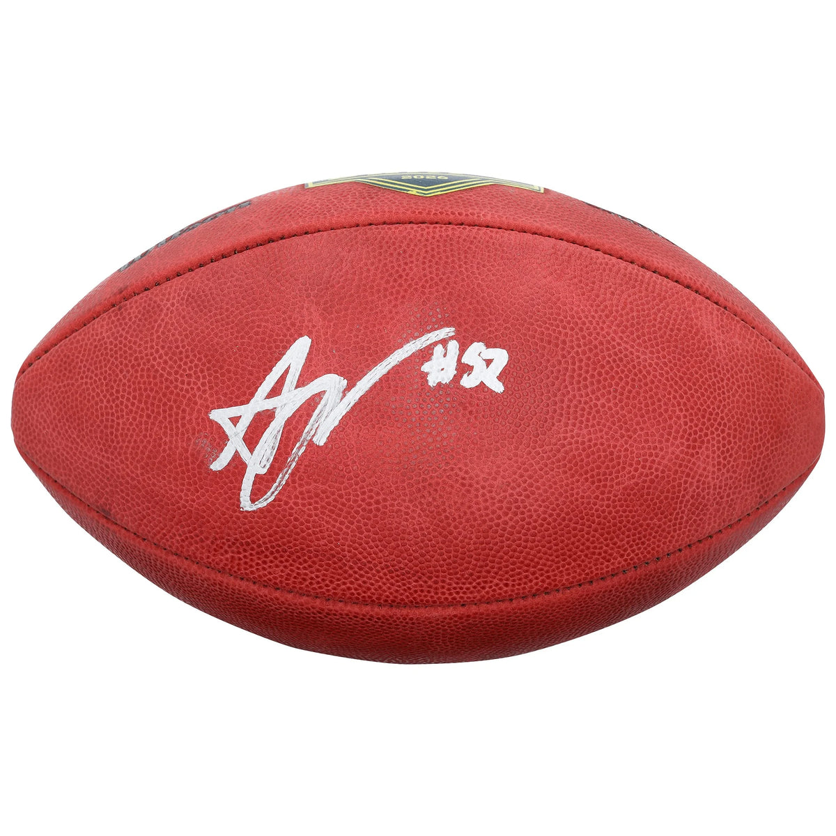 Arvell Reese Signed Giants 2026 NFL Draft Football | Wilson Duke Pro | WFTBLRE0055