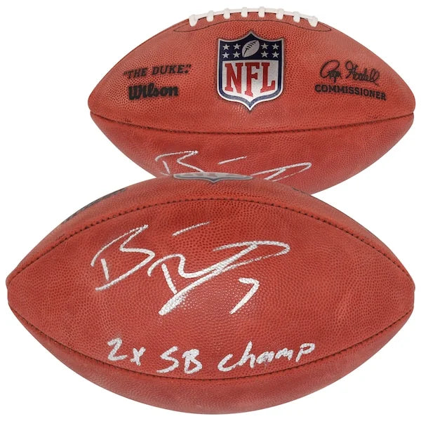 Ben Roethlisberger Signed Steelers Football | 2X Super Bowl Champion Inscription