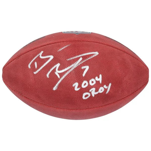 Ben Roethlisberger Signed Steelers Football | 2004 OROY Inscription