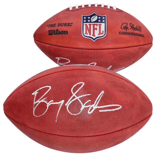 Barry Sanders Signed Wilson Duke Pro Football | Detroit Lions