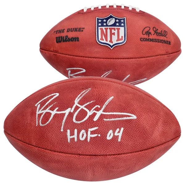 Barry Sanders Signed Detroit Lions Football | HOF 04 Inscription