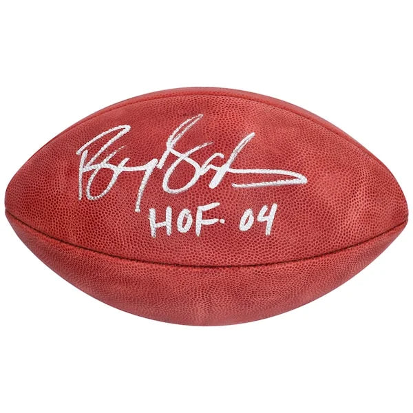 Barry Sanders Signed Detroit Lions Football | HOF 04 Inscription