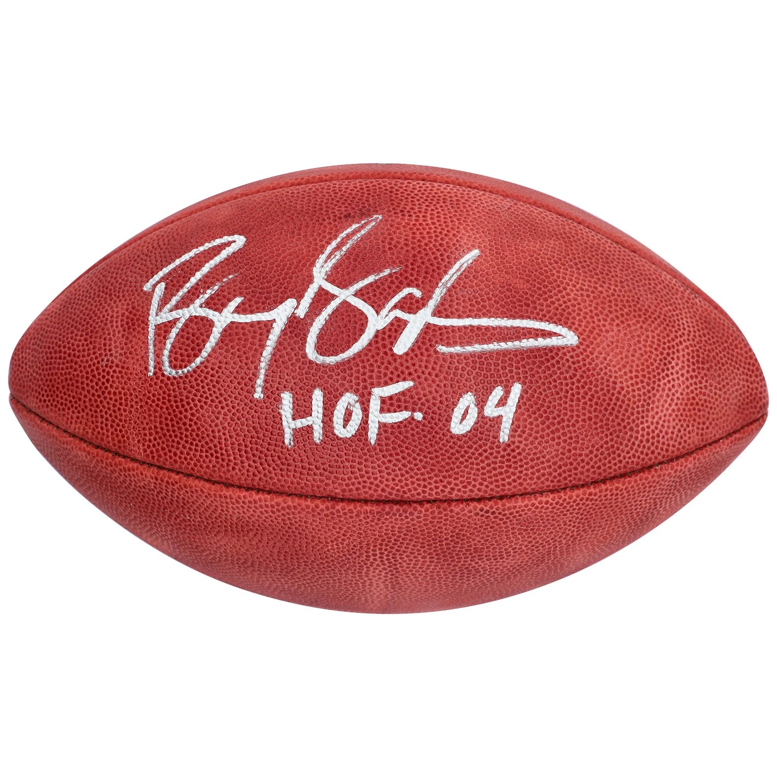 Barry Sanders Signed Detroit Lions Football | HOF 04 Inscription