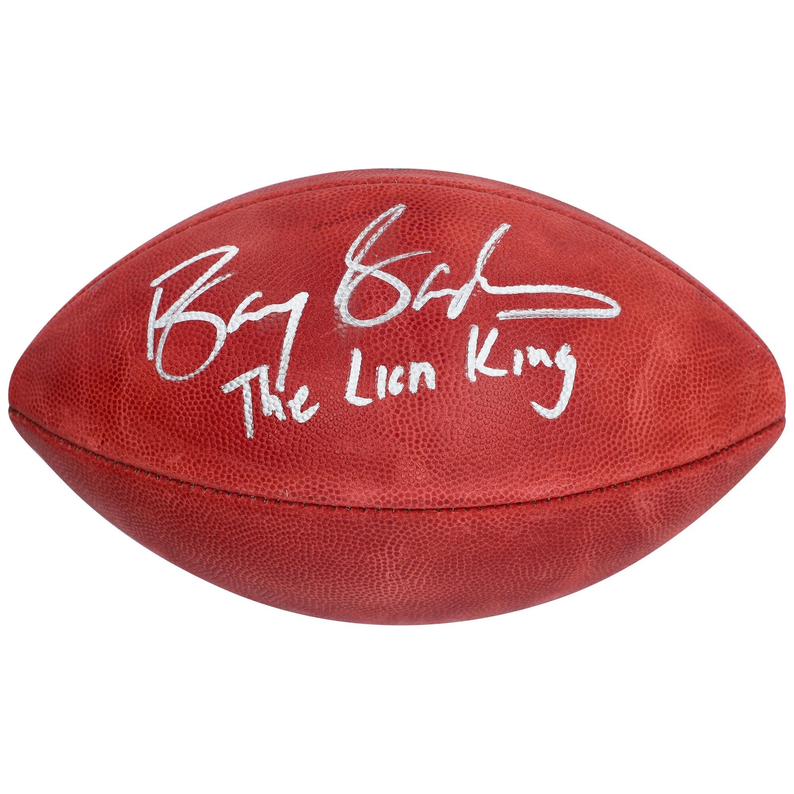 Barry Sanders Signed Wilson Duke Football | Lion King Inscription