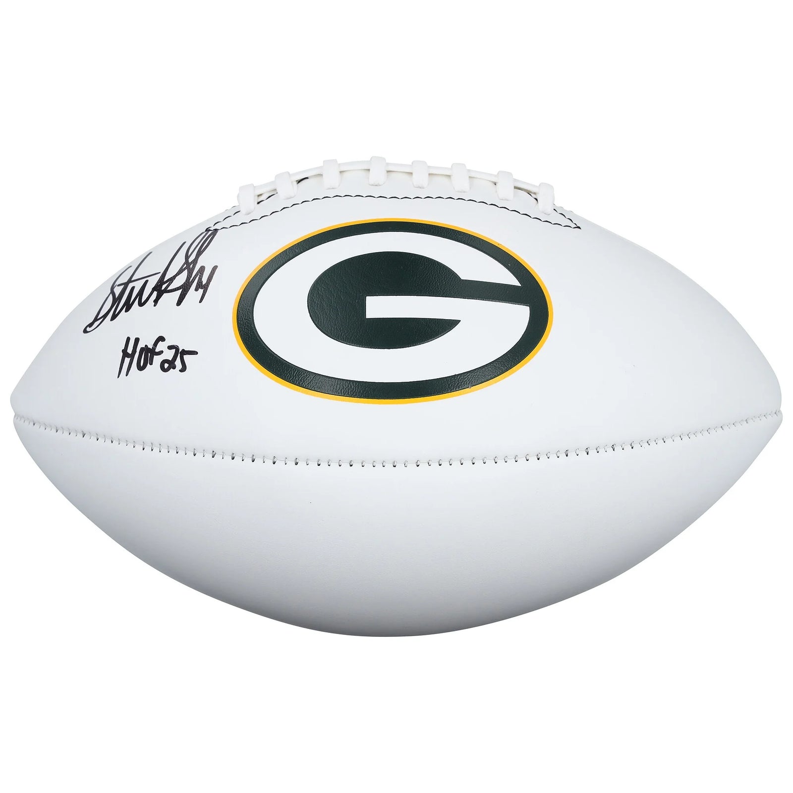 Sterling Sharpe Signed Packers Football | HOF 25 Inscription