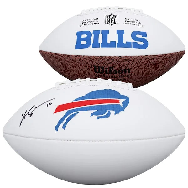 Khalil Shakir Signed Buffalo Bills Wilson Football | Authenticated